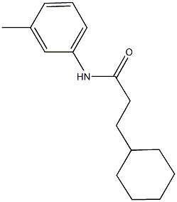 3-cyclohexyl-N-(3-methylphenyl)propanamide Structure