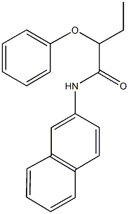 N-(2-naphthyl)-2-phenoxybutanamide Structure