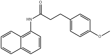 3-(4-methoxyphenyl)-N-(1-naphthyl)propanamide 구조식 이미지
