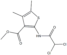 methyl 2-[(dichloroacetyl)amino]-4,5-dimethyl-3-thiophenecarboxylate 구조식 이미지