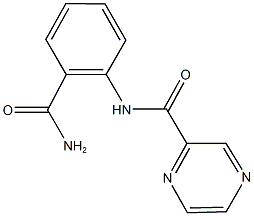 N-[2-(aminocarbonyl)phenyl]-2-pyrazinecarboxamide Structure