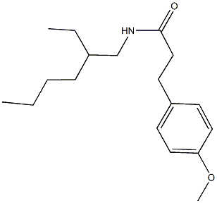 N-(2-ethylhexyl)-3-(4-methoxyphenyl)propanamide 구조식 이미지