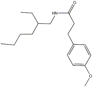 N-(2-ethylhexyl)-3-(4-methoxyphenyl)propanamide Structure