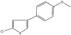 2-chloro-4-(4-methoxyphenyl)thiophene Structure