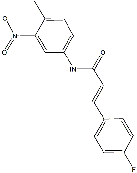 3-(4-fluorophenyl)-N-{3-nitro-4-methylphenyl}acrylamide Structure