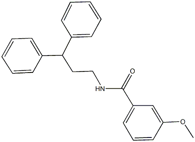 N-(3,3-diphenylpropyl)-3-methoxybenzamide Structure