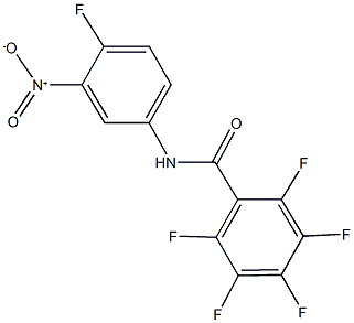 2,3,4,5,6-pentafluoro-N-{4-fluoro-3-nitrophenyl}benzamide Structure