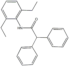 N-(2,6-diethylphenyl)-2,2-diphenylacetamide 구조식 이미지