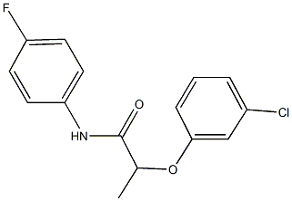 2-(3-chlorophenoxy)-N-(4-fluorophenyl)propanamide Structure