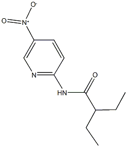 2-ethyl-N-{5-nitro-2-pyridinyl}butanamide 구조식 이미지