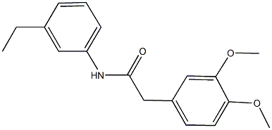 2-(3,4-dimethoxyphenyl)-N-(3-ethylphenyl)acetamide 구조식 이미지