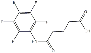 5-oxo-5-(2,3,4,5,6-pentafluoroanilino)pentanoic acid Structure