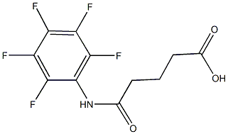 5-oxo-5-(2,3,4,5,6-pentafluoroanilino)pentanoic acid 구조식 이미지