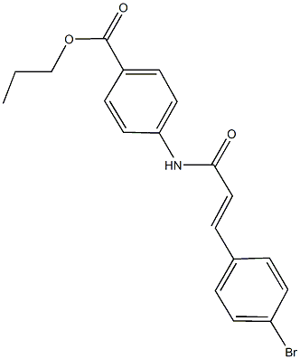 propyl 4-{[3-(4-bromophenyl)acryloyl]amino}benzoate Structure