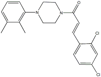 1-[3-(2,4-dichlorophenyl)acryloyl]-4-(2,3-dimethylphenyl)piperazine Structure