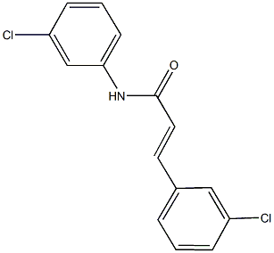 N,3-bis(3-chlorophenyl)acrylamide 구조식 이미지