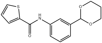 N-[3-(1,3-dioxan-2-yl)phenyl]-2-thiophenecarboxamide Structure