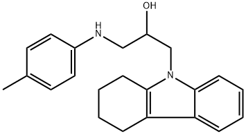 1-(1,2,3,4-tetrahydro-9H-carbazol-9-yl)-3-(4-toluidino)-2-propanol 구조식 이미지