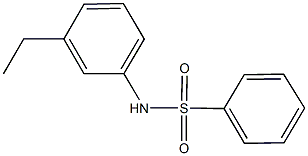 N-(3-ethylphenyl)benzenesulfonamide 구조식 이미지