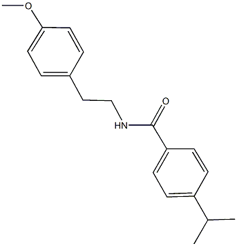4-isopropyl-N-[2-(4-methoxyphenyl)ethyl]benzamide Structure