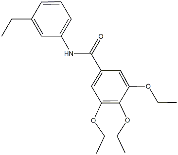 3,4,5-triethoxy-N-(3-ethylphenyl)benzamide 구조식 이미지