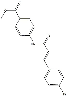 methyl 4-{[3-(4-bromophenyl)acryloyl]amino}benzoate Structure