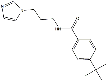 4-tert-butyl-N-[3-(1H-imidazol-1-yl)propyl]benzamide 구조식 이미지