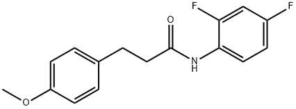 N-(2,4-difluorophenyl)-3-(4-methoxyphenyl)propanamide 구조식 이미지