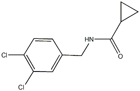 N-(3,4-dichlorobenzyl)cyclopropanecarboxamide 구조식 이미지