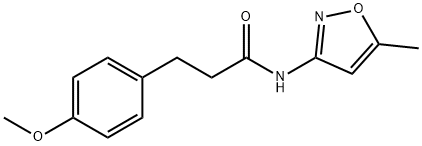 3-(4-methoxyphenyl)-N-(5-methyl-3-isoxazolyl)propanamide 구조식 이미지
