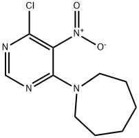 1-{6-chloro-5-nitro-4-pyrimidinyl}azepane Structure