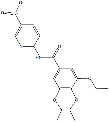 3,4,5-triethoxy-N-{5-nitro-2-pyridinyl}benzamide 구조식 이미지