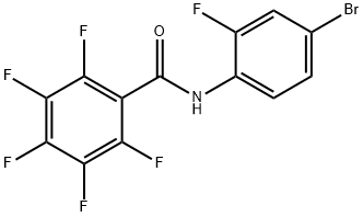 N-(4-bromo-2-fluorophenyl)-2,3,4,5,6-pentafluorobenzamide Structure
