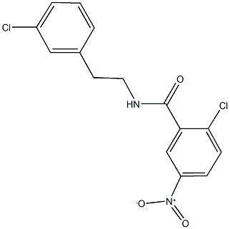 2-chloro-N-[2-(3-chlorophenyl)ethyl]-5-nitrobenzamide Structure