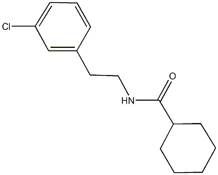 N-[2-(3-chlorophenyl)ethyl]cyclohexanecarboxamide 구조식 이미지