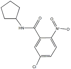 5-chloro-N-cyclopentyl-2-nitrobenzamide Structure