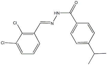 N'-(2,3-dichlorobenzylidene)-4-isopropylbenzohydrazide 구조식 이미지