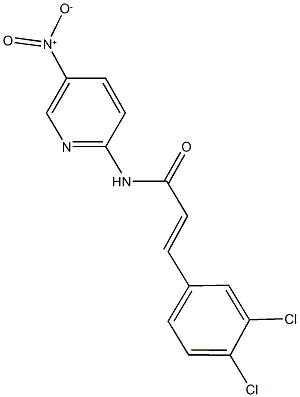 3-(3,4-dichlorophenyl)-N-{5-nitro-2-pyridinyl}acrylamide Structure