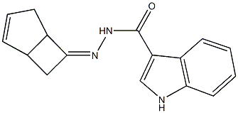 N'-bicyclo[3.2.0]hept-2-en-6-ylidene-1H-indole-3-carbohydrazide 구조식 이미지