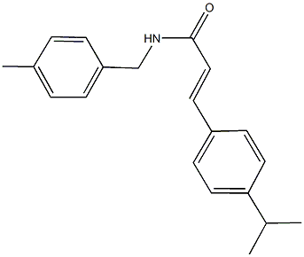 3-(4-isopropylphenyl)-N-(4-methylbenzyl)acrylamide 구조식 이미지