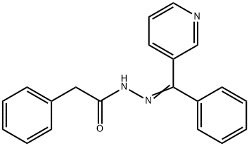 2-phenyl-N'-[phenyl(3-pyridinyl)methylene]acetohydrazide Structure