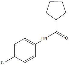 N-(4-chlorophenyl)cyclopentanecarboxamide 구조식 이미지