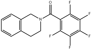 2-(2,3,4,5,6-pentafluorobenzoyl)-1,2,3,4-tetrahydroisoquinoline 구조식 이미지