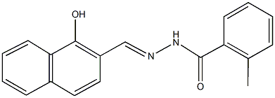 N'-[(1-hydroxy-2-naphthyl)methylene]-2-methylbenzohydrazide Structure