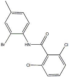 N-(2-bromo-4-methylphenyl)-2,6-dichlorobenzamide Structure