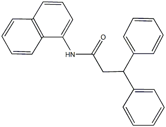 N-(1-naphthyl)-3,3-diphenylpropanamide Structure