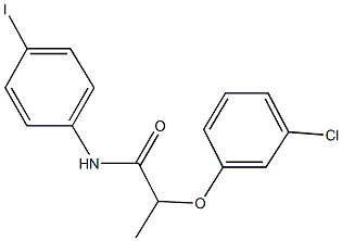 2-(3-chlorophenoxy)-N-(4-iodophenyl)propanamide Structure