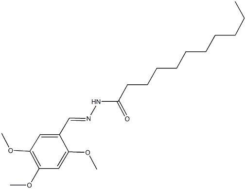 N'-(2,4,5-trimethoxybenzylidene)undecanohydrazide 구조식 이미지