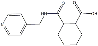 2-{[(4-pyridinylmethyl)amino]carbonyl}cyclohexanecarboxylic acid Structure