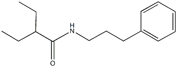 2-ethyl-N-(3-phenylpropyl)butanamide Structure